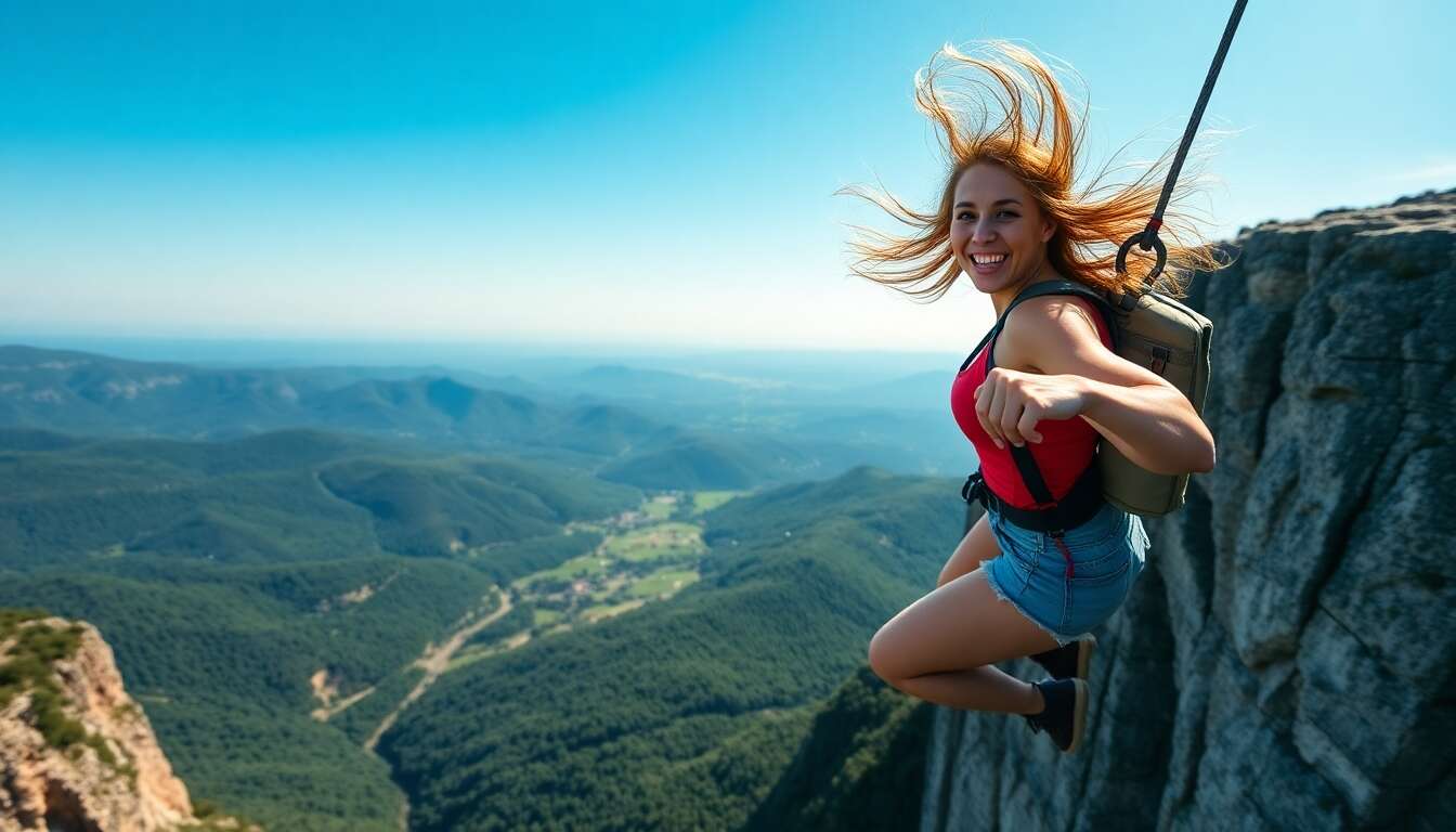 Aventure et sensations fortes pour les amatrices d'adrénaline