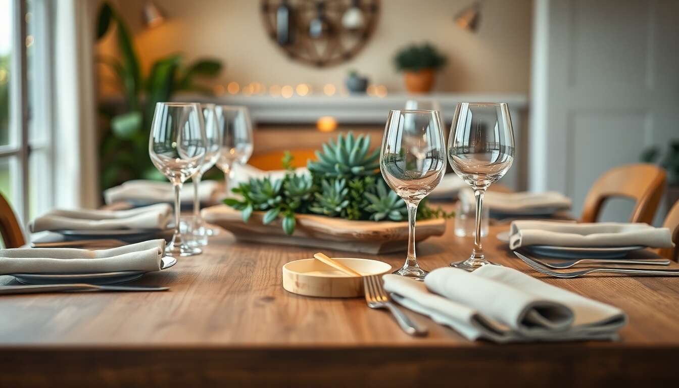 Accessoires de table écoresponsables