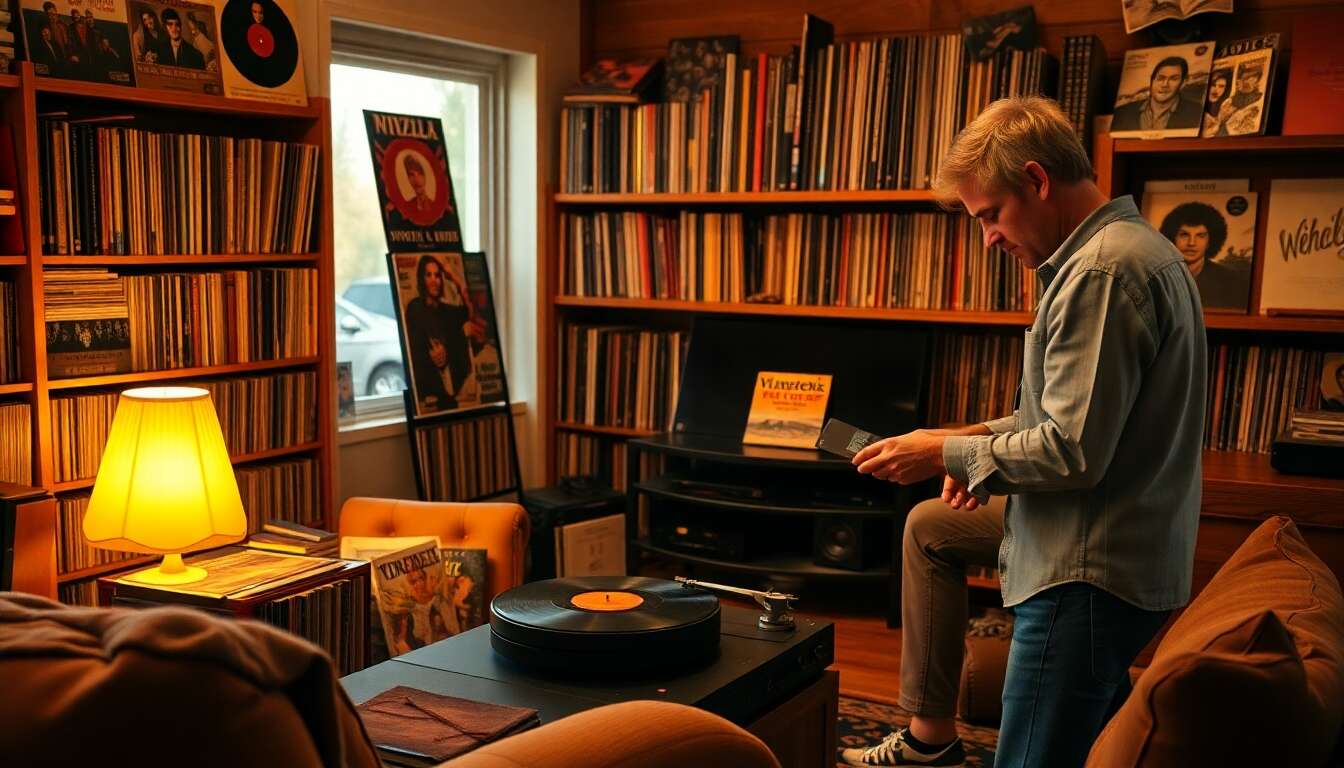 Créer une ambiance avec des collections vinyles