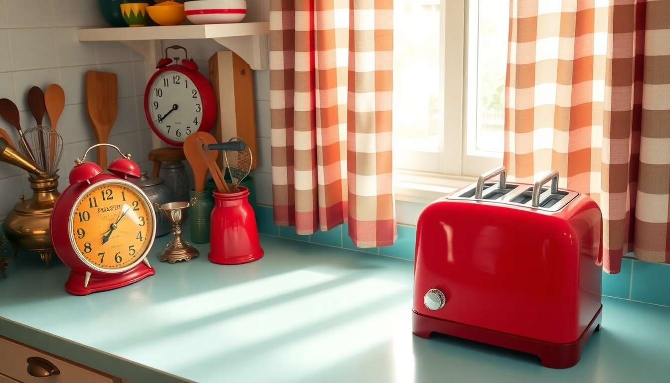 Créer une ambiance avec des objets déco rétro