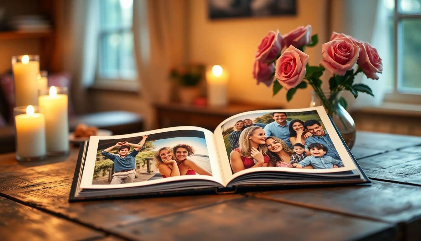 Créer un album photo personnalisé des années passées