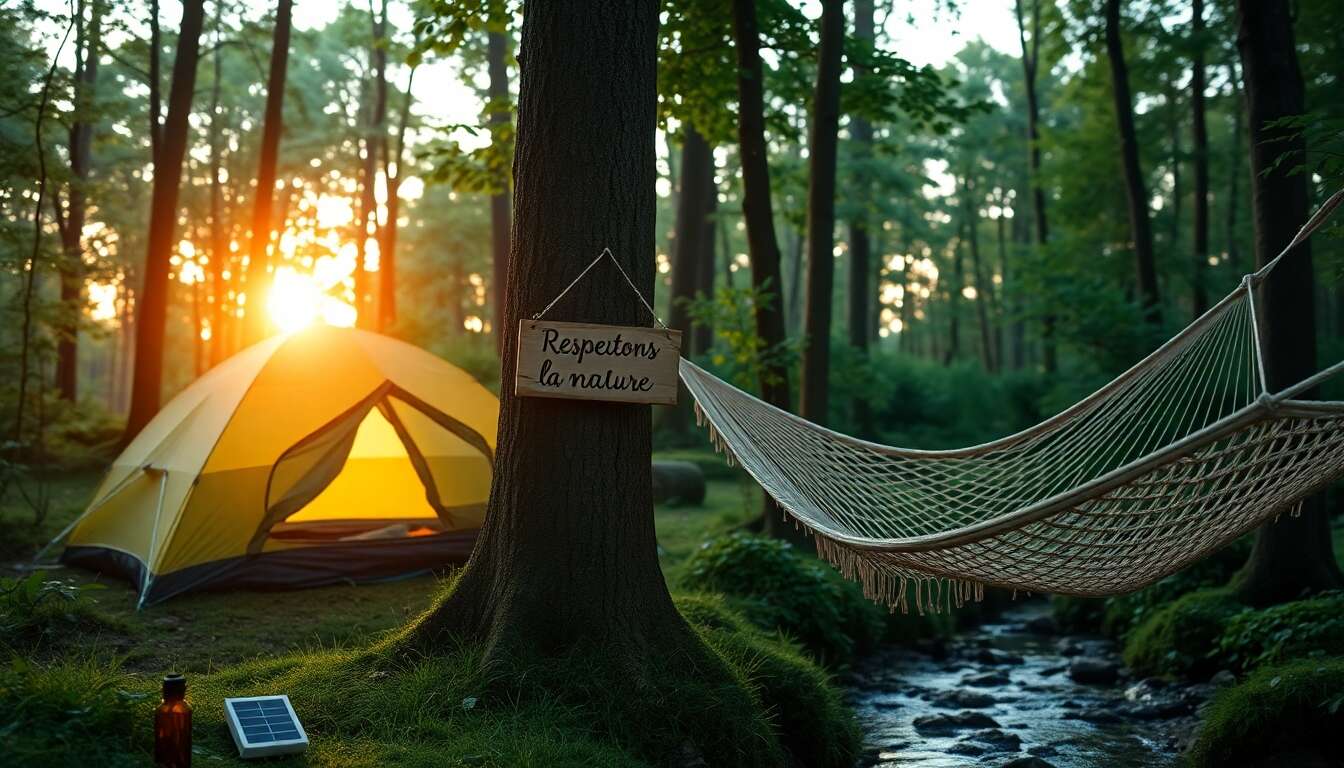 Objets écoresponsables pour un camping respectueux de l'environnement