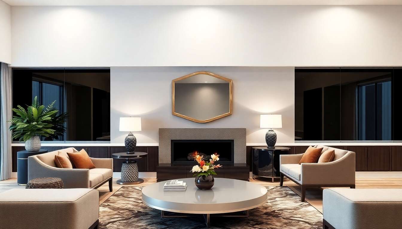 Miroirs design pour lumière et profondeur