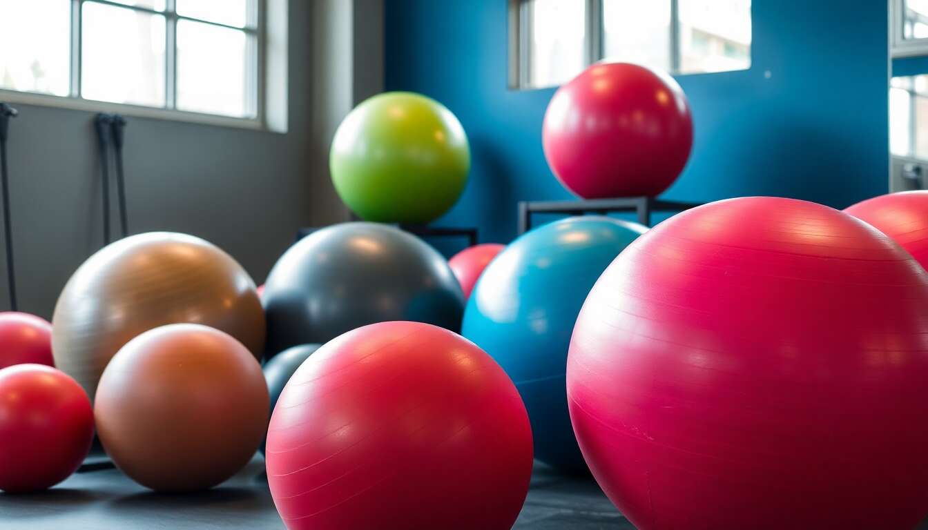 Exercices polyvalents avec un ballon suisse Exercices polyvalents avec un ballon suisse