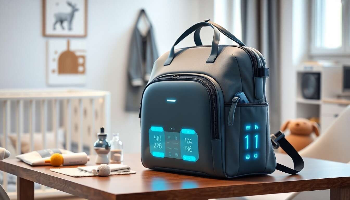 Les sacoches &agrave; langer connect&eacute;es pour une organisation maximale