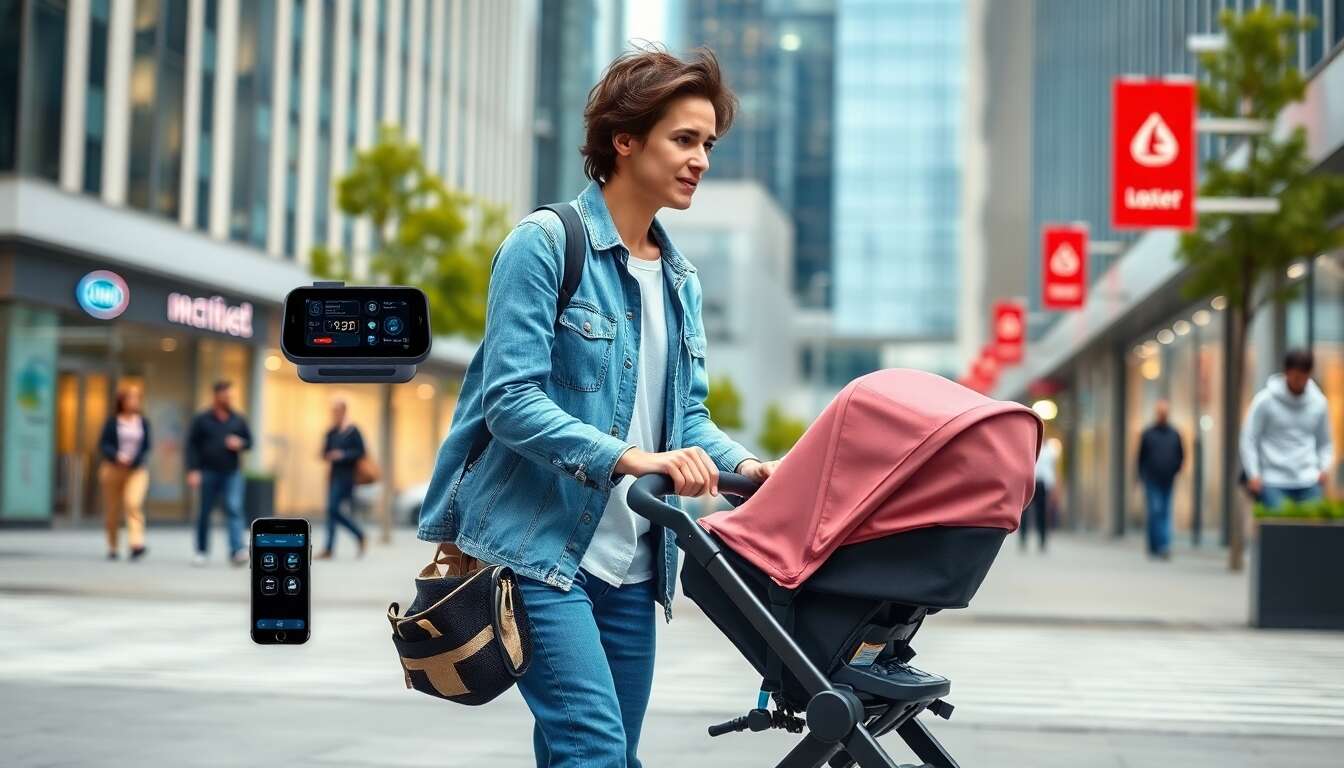 Poussettes intelligentes et compactes pour aventures urbaines