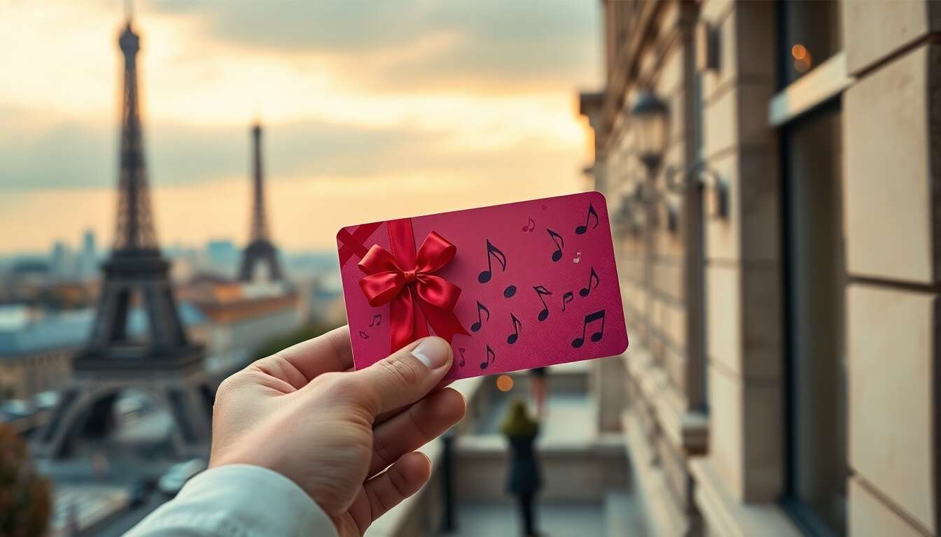 Offrir une carte cadeau sortir &agrave; paris