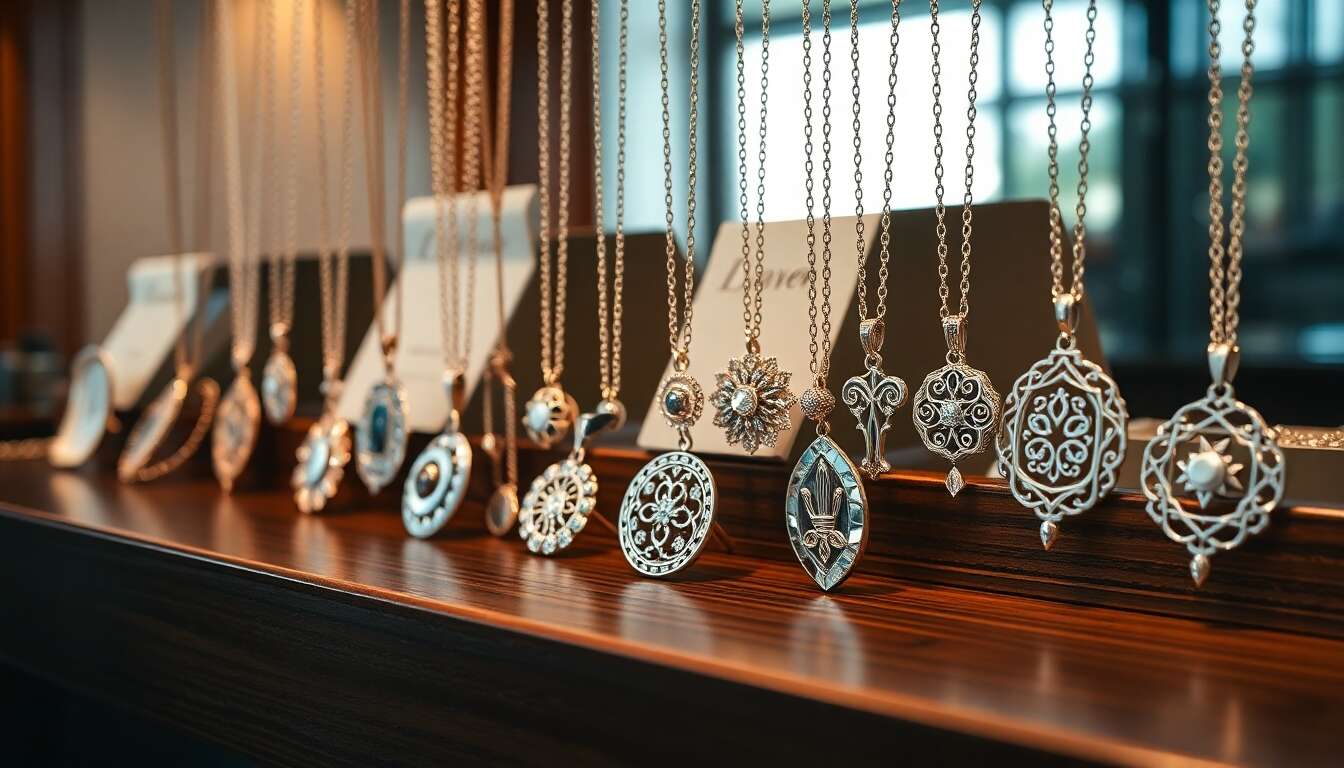 Pendentifs et colliers : &eacute;l&eacute;gance et symbolisme