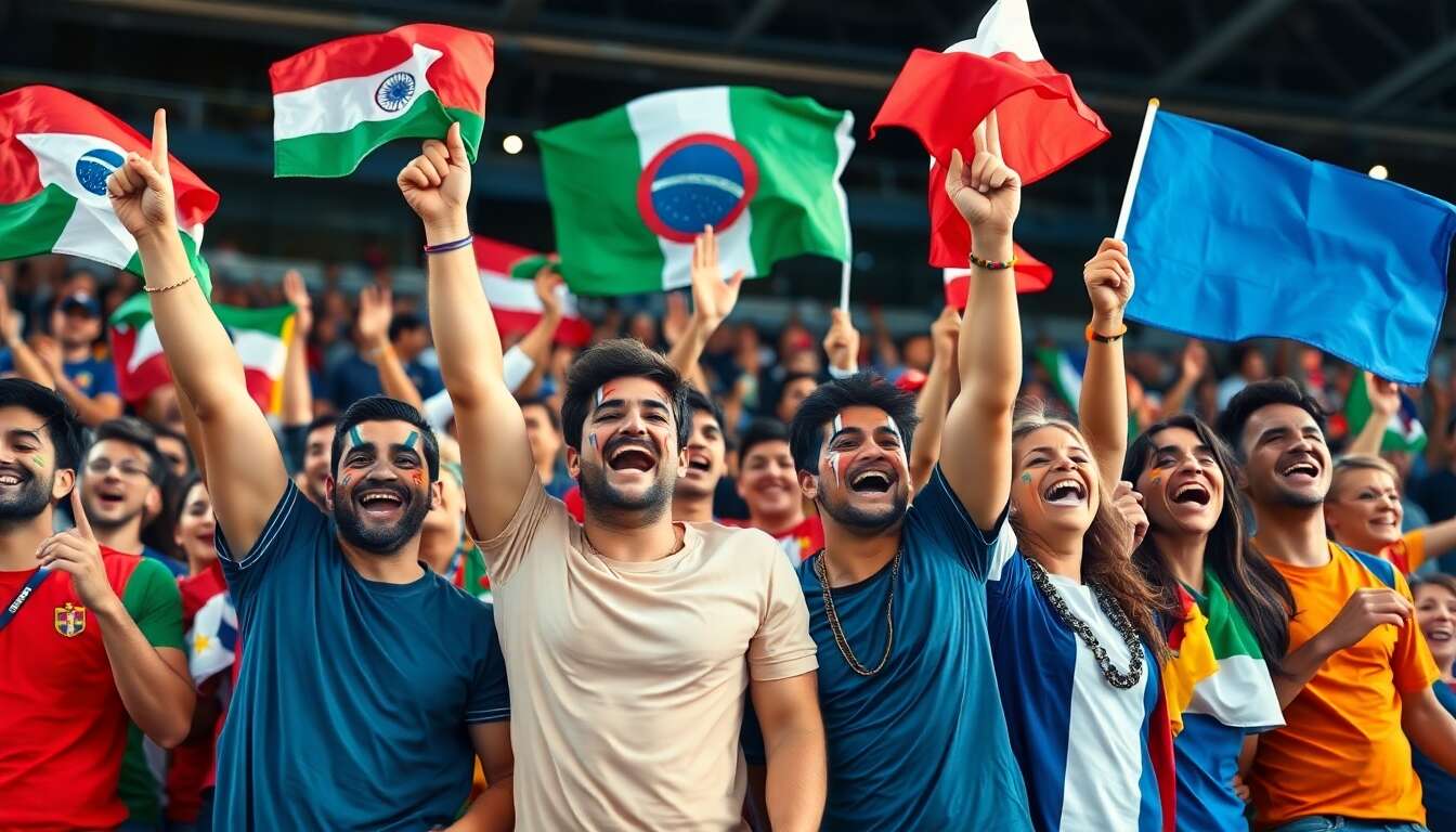 Les drapeaux : symbole indiscutable du soutien