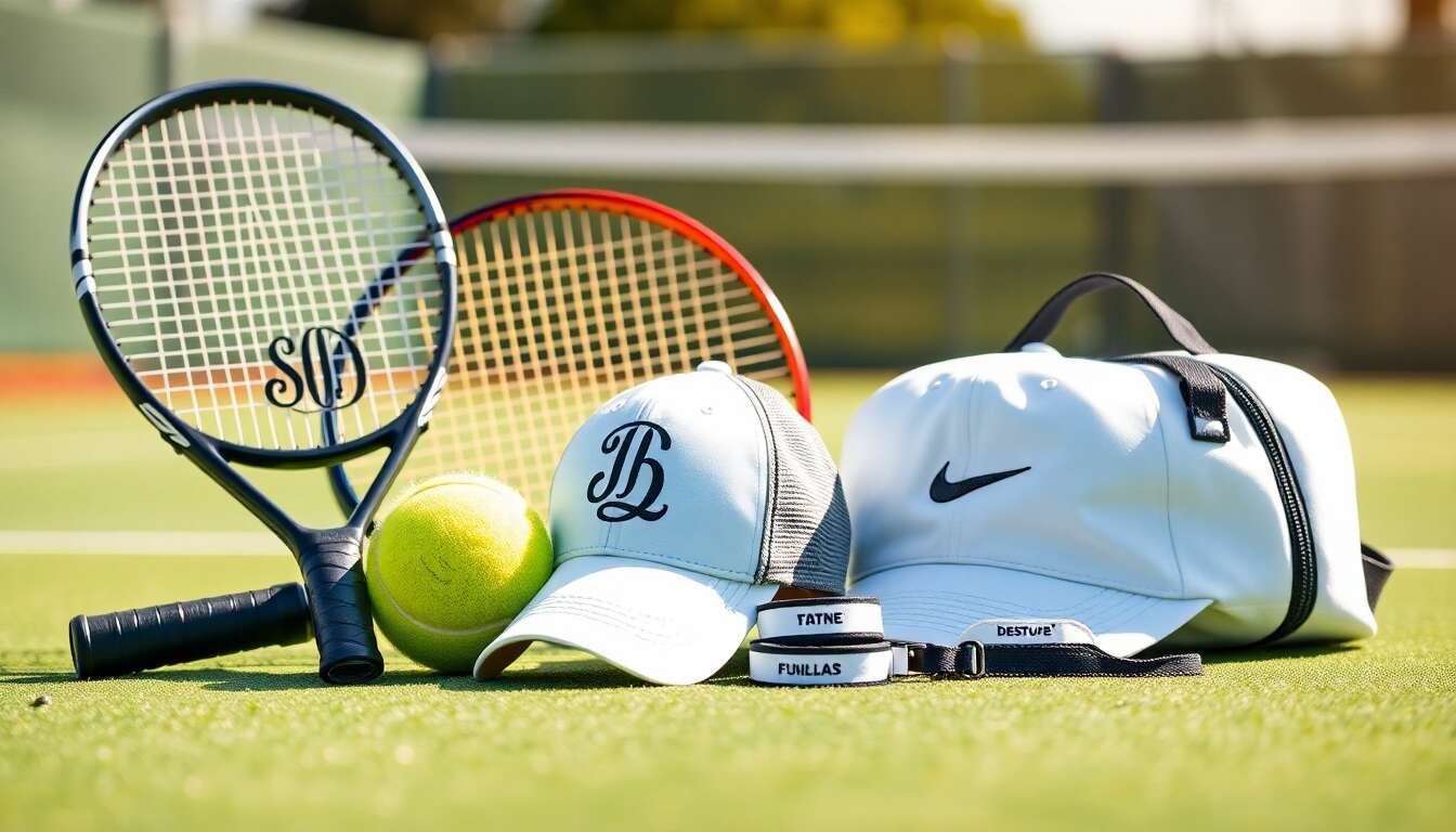 Les accessoires personnalis&eacute;s : cadeaux uniques pour les amateurs de tennis