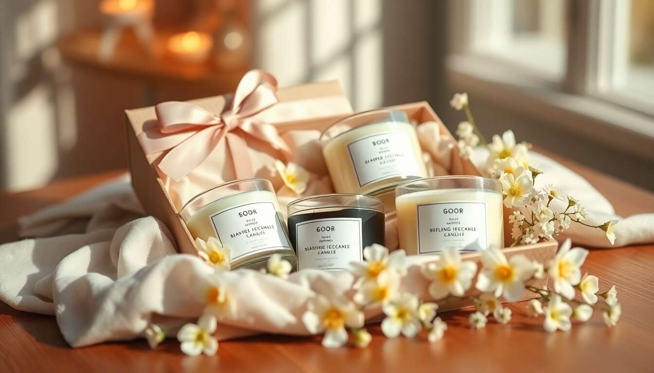Personnaliser votre cadeau avec un coffret de bougies