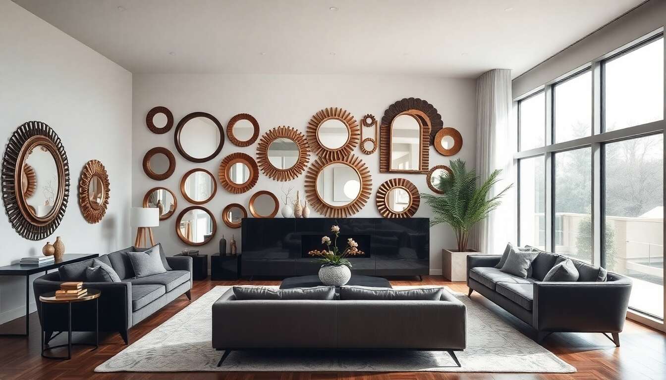 Miroirs uniques pour un effet de profondeur