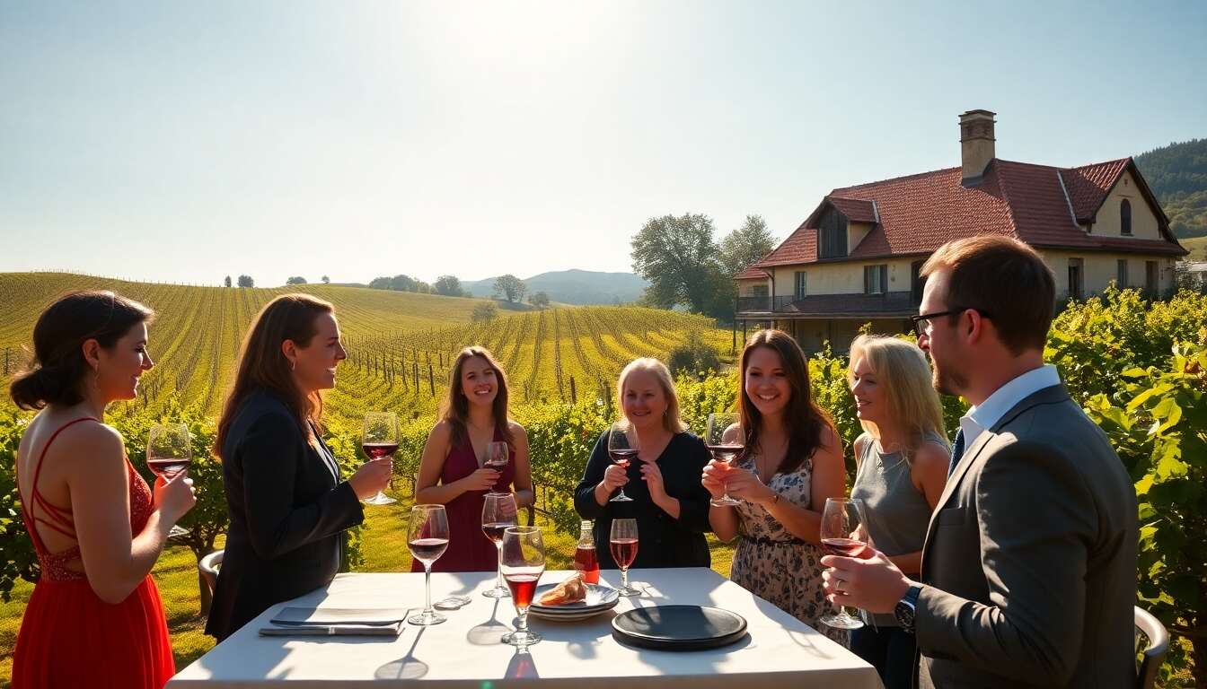 Visite et d&eacute;gustation dans un vignoble