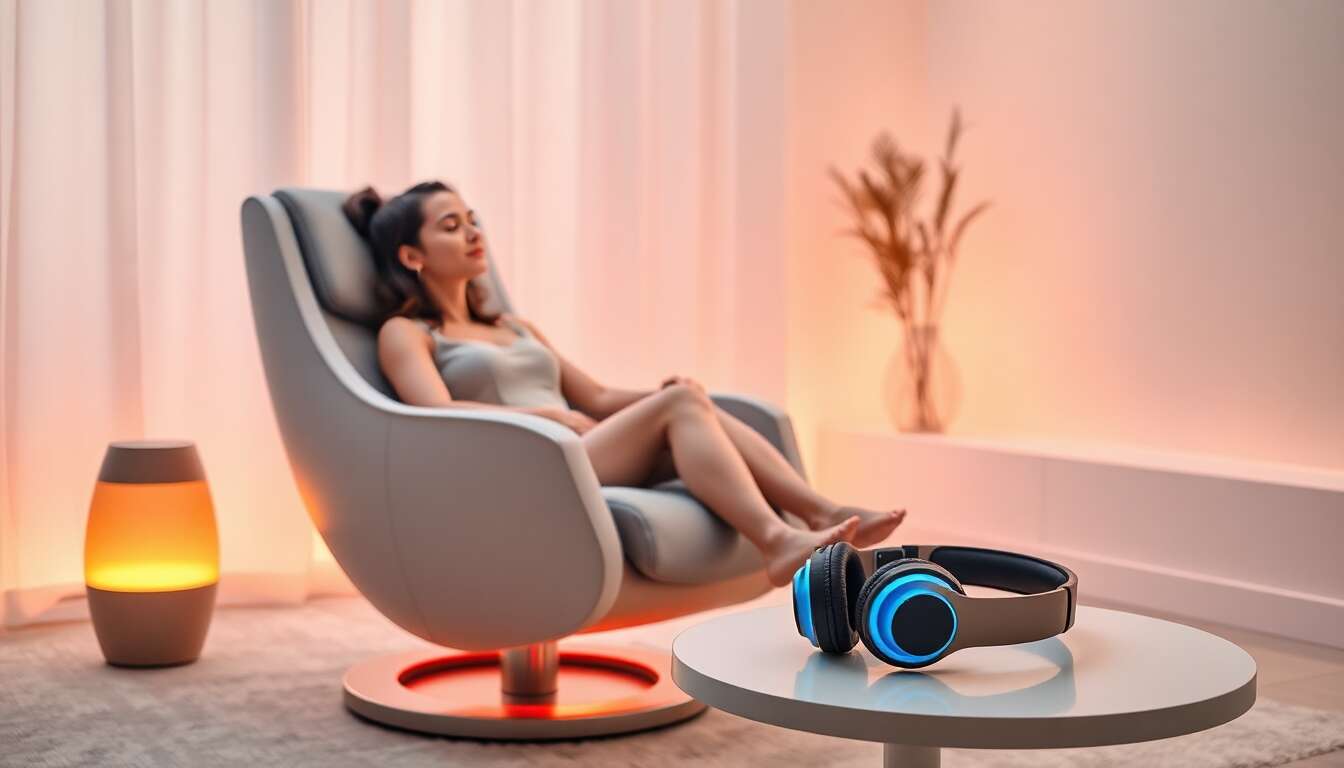 Technologies bien-&ecirc;tre et relaxation pour femmes modernes