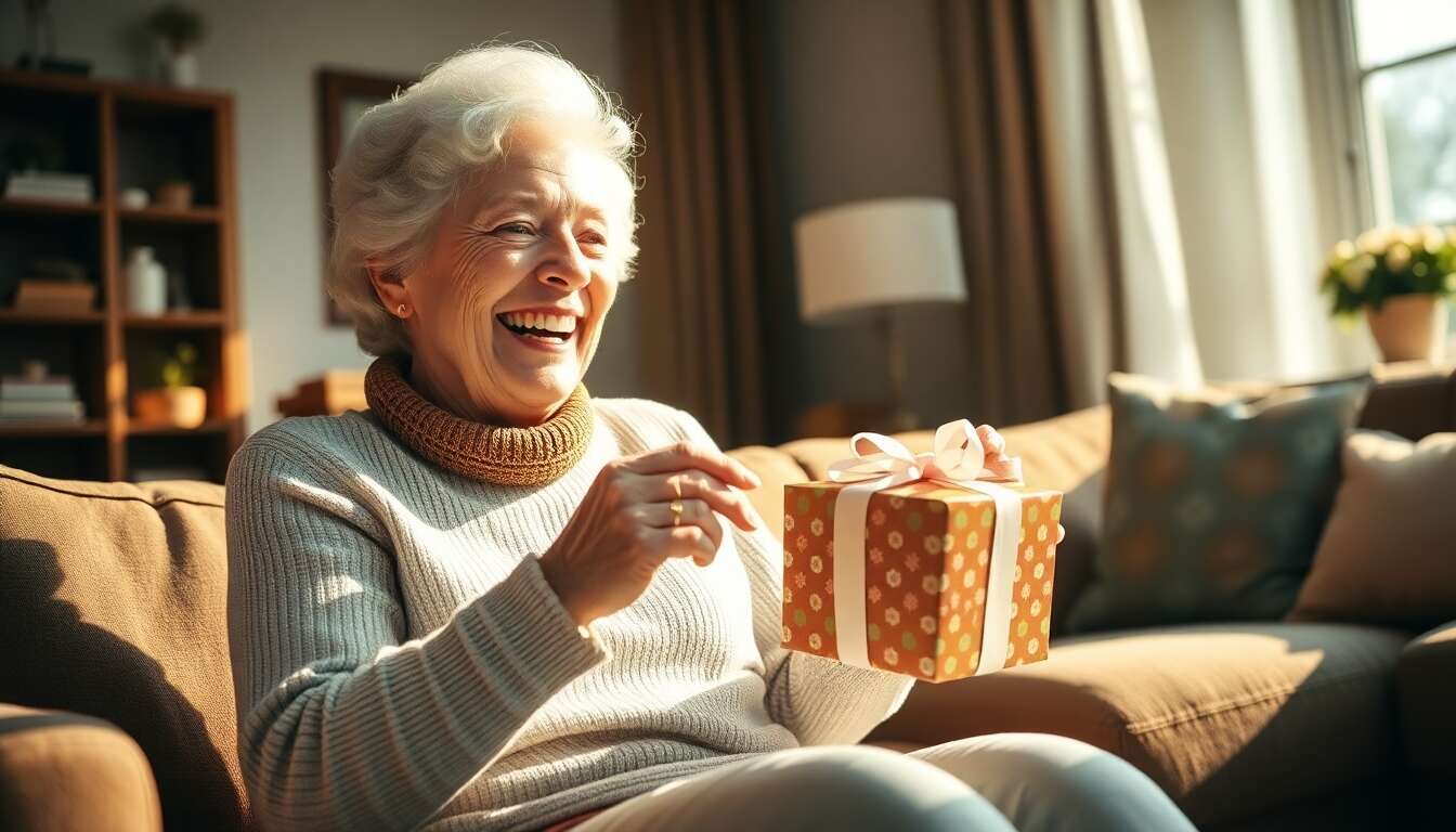 Id&eacute;e cadeau original pour surprendre mamie