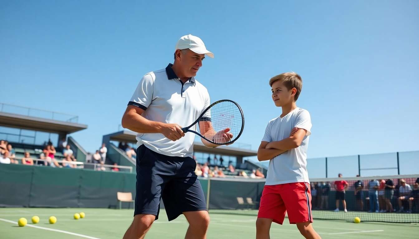 La progression rapide gr&acirc;ce aux stages de tennis