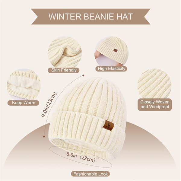 LackBlue Bonnet d'hiver pour femme, écharpe, gants tactiles, ensemble tricoté chaud avec tête de mort, écharpes à col long pour homme et femme