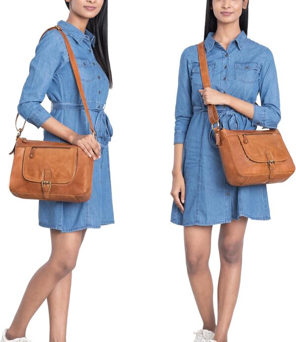 STILORD 'Odette' Sac à Main en Cuir Femme Vintage - Sac à Bandoulière Rétro Crossbody Bag