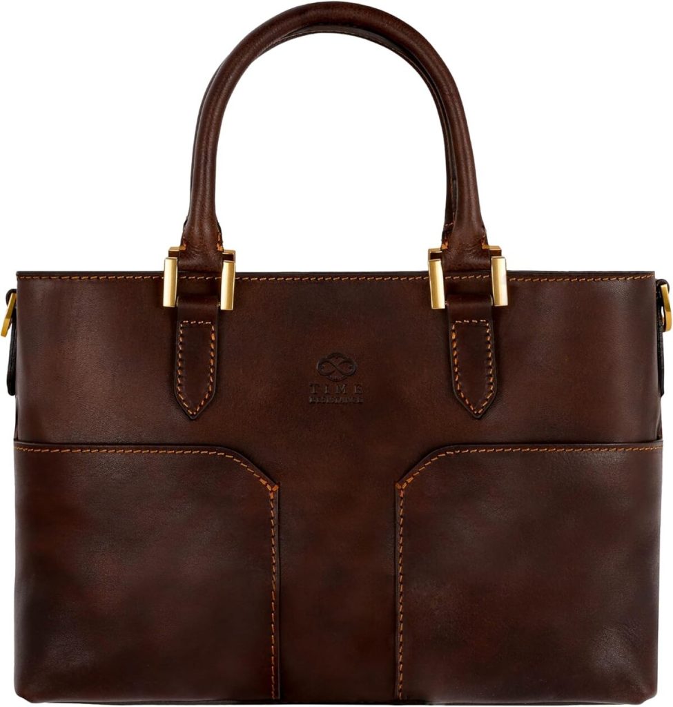 Avis : tote bag en cuir Time Resistance élégant et moderne