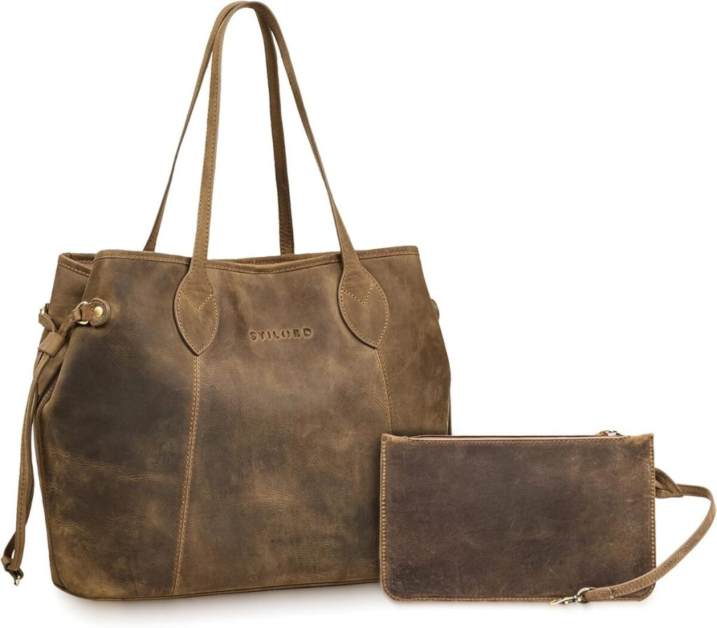 Avis : ensemble sac et portefeuille Camelia de Stilord en cuir élégance