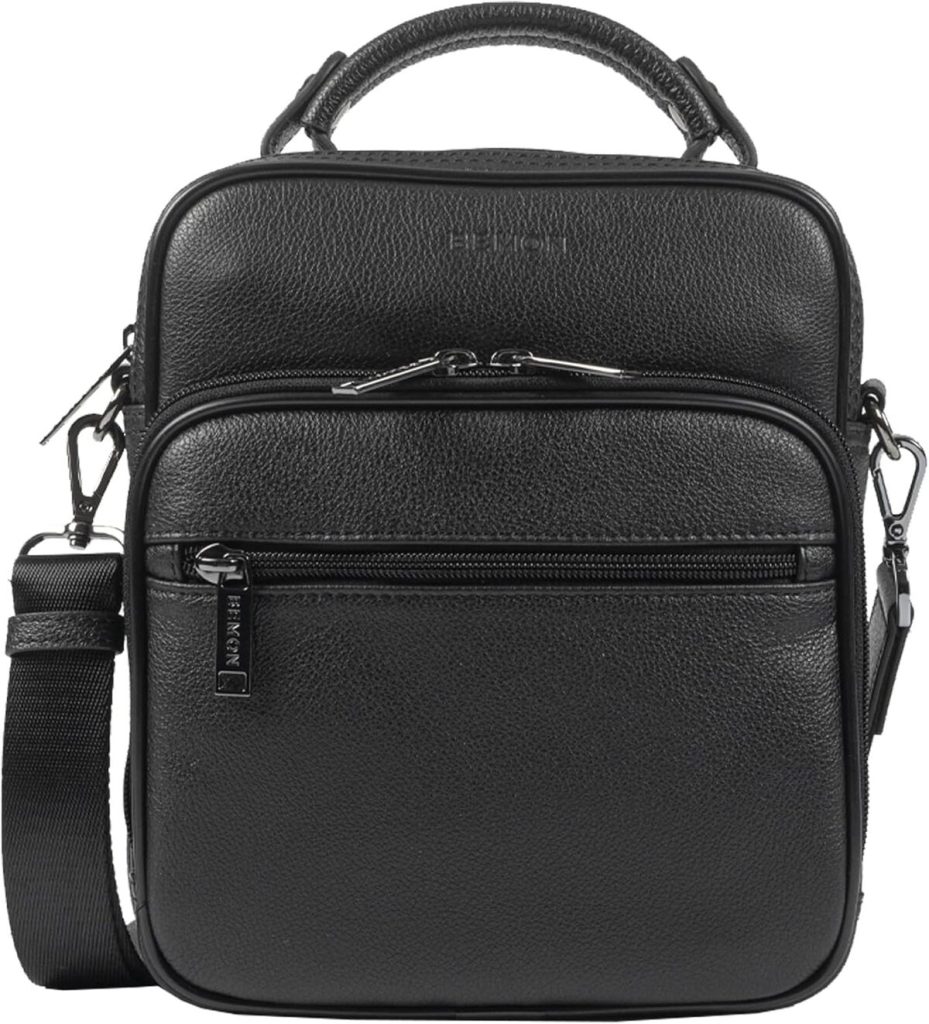 Avis : sacoche en cuir grainé BEMON Enzo 23 cm