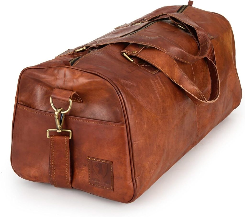 Test du sac de voyage Oslo XL Berliner Bags 50L en cuir vintage