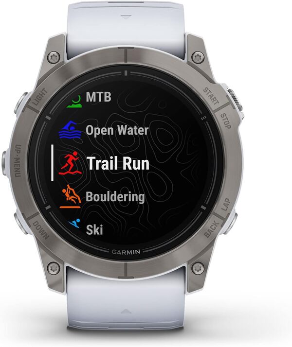 Garmin epix Pro (Gen 2) Sapphire Edition, 51 mm, Montre Intelligente Haute Performance, Technologie d'entraînement avancée, Lampe de Poche intégrée, Whitestone