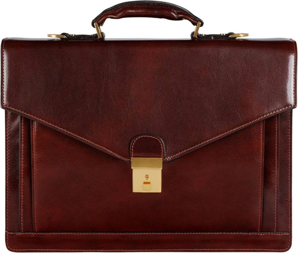 Avis sur le porte-document Time Resistance en cuir pleine fleur