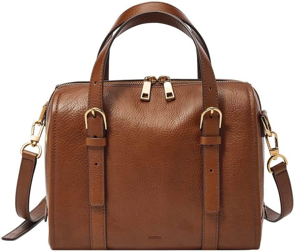 Test du sac double porté Carlie ZB1772200 de Fossil en cuir pour femme