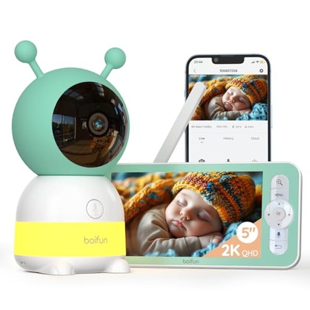 Test du babyphone Boifun 2K : caméra et veilleuses colorées