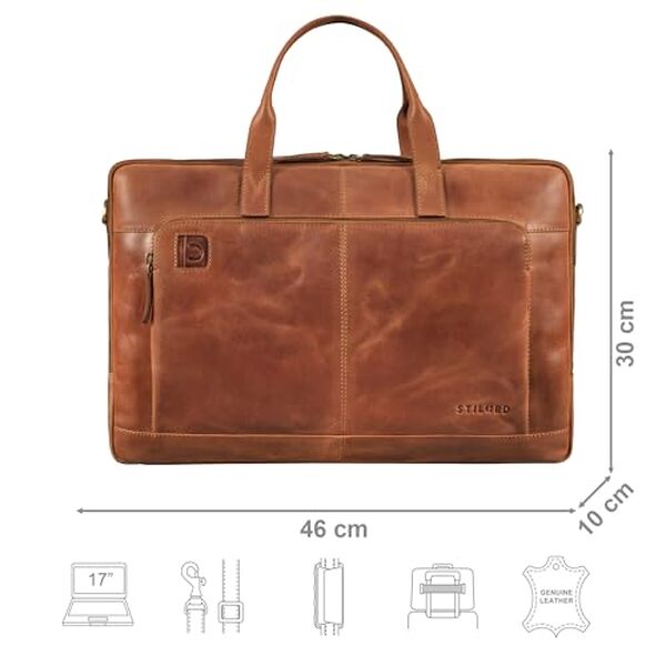 Découvrez notre analyse détaillée du sac ordinateur Stilord 'Timothy' en cuir, conçu pour transporter vos appareils de 15.6