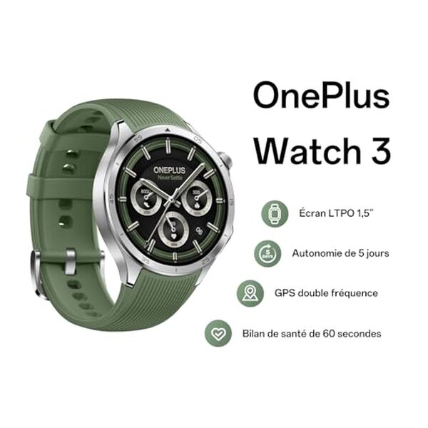 Découvrez notre analyse détaillée de la OnePlus Watch 3. Explorez ses performances, son autonomie longue durée et ses fonctionnalités avancées pour un choix éclairé.