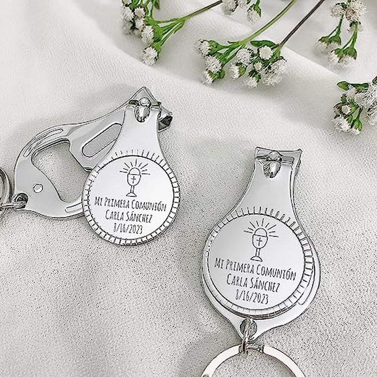 Avis : coupe-ongles porte-clés personnalisé pour cadeaux de communion et baptême