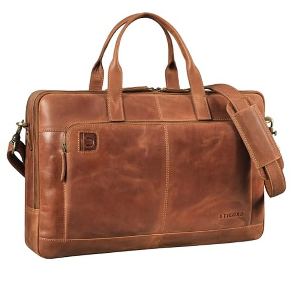 Test : sac ordinateur Stilord 'Timothy' en cuir 15.6"-17